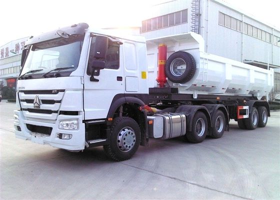 Verseur de transport de fumier de sable de SINOTRUK 22 tonnes de camion de remorque de décharge