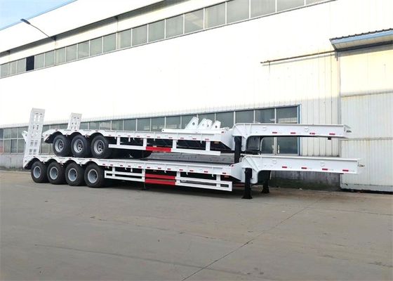 Axe mécanique de l'échelle 3 60 tonnes de Lowbed de camion de remorque semi