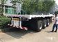 Couche horizontale 40ft de transport 3 Axle Shipping Container Trailer