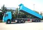 Transport 3 résistants latéraux Axle Dump Semi Trailer